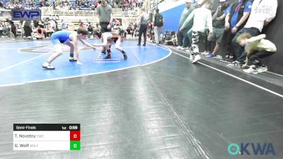 75 lbs Semifinal - Tucker Novotny, Cowboy Wrestling Club vs Grayson Wolf, Wolfpak Wrestling