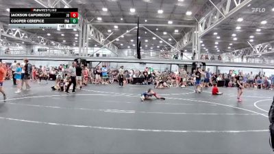 64 lbs Semis (4 Team) - Cooper Cerefice, PA Alliance vs Jackson Caporiccio, Journeymen Uprising