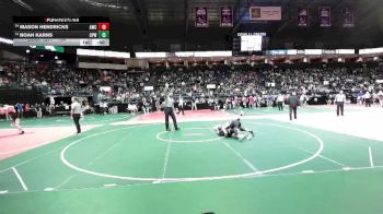 164 lbs Cons. Round 4 - Noah Karns, CPWA vs Mason Hendricks, AWC1