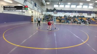 157 lbs Quarterfinal - Tannen Birdsley, Thermopolis vs Kyler Loomis, Riverton