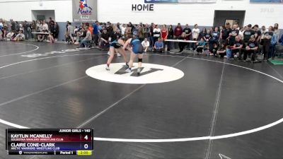 140 lbs Semifinal - Kaytlin McAnelly, Soldotna Whalers Wrestling Club vs Claire Cone-Clark, Arctic Warriors Wrestling Club