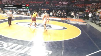 3A 215 lbs 1st Place Match - Kai Calcutt, Wilmette (Loyola Academy) vs Cooper Murray, St. Charles (East)