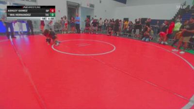 110 lbs Semifinal - Ashley Gomez, Imperial vs Mia Hernandez, Threshold Wrestling Club