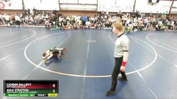 54 lbs Quarterfinal - Kole Stratton, Iron County Wrestling Academy vs Camden Balliett, Roy Wrestling Club