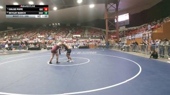 235 lbs Champ. Round 1 - Skylet March, Clay Center Community HS vs Chloe Pope, Girard HS