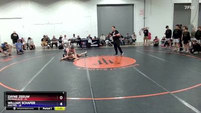 187 lbs Round 1 (8 Team) - Zayne Zeeuw, Michigan Blue vs William Schafer, Ohio Red