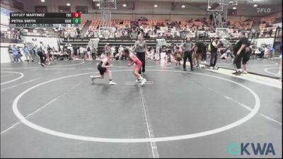 70-73 lbs Rr Rnd 1 - Zayley Martinez, Tuttle Wrestling Club vs Petra Smith, Darko Valley Wolf Pack