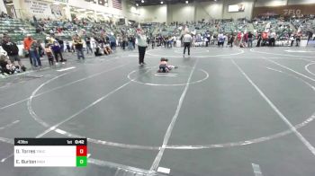 43 lbs Round Of 16 - Dillon Torres, Truckee WC vs Easton Burton, Nighthawks WC