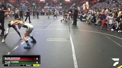 80 lbs Quarterfinal - Blake Boatman, Eaton Rapids Youth WC vs Tyler Cooper, Ares WC