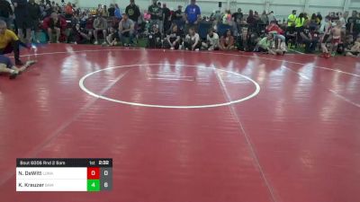 60 lbs Round 1 - Noah DeWitt, Lunatics vs Kaden Kreuzer, BAM Training Center