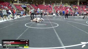 115 lbs Quarterfinal - Lincoln Unger, Lincoln Squires vs Luke Cline, Team Hammer Wrestling Academy