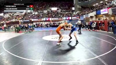 AA - 103 lbs Cons. Round 1 - Kellen Booth, Billings Skyview vs Peter Smith, Flathead (Kalispell)