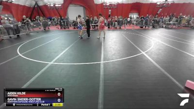 187 lbs Round 2 - Aiden Kilde, Wisconsin vs Gavin Snider-Dotter, Northern Exposure Wrestling Club