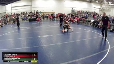 150 lbs Quarterfinals (8 Team) - Jaxson Smith, Kansas Mamba vs Brendan Nardin, Illinois Gold