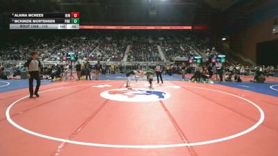 110 lbs Semifinal - McKinzie Mortensen, Pinedale vs Alaina McNees, H.E.M.