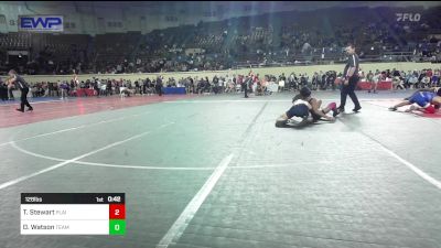 128 lbs Consi Of 16 #1 - Trent Stewart, Plainview JH vs Damien Watson, Team Choctaw