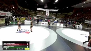 126 lbs Quarterfinal - Emma Jarrell, California vs Jazlyn Sereno, Manteca Cobras Wrestling Club