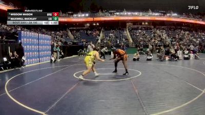 2A 190 lbs Champ. Round 1 - Wisdom Mason, North Pitt High School vs Maxwell Buckley, Lincolnton High School