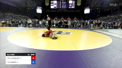 113 lbs Cons 32 #2 - Kaysic Lundquist, WA vs Atlee DeWitt, IA