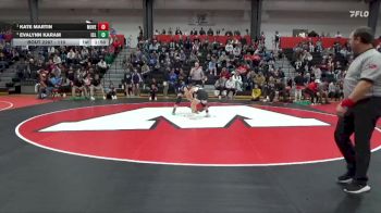 110 lbs 1st Place Match - Kate Martin, Mount Vernon vs Evalynn Karam, Iowa City Liberty