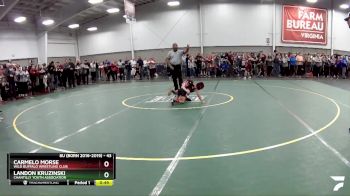 43 lbs Cons. Round 3 - Carmelo Morse, Wild Buffalo Wrestling Club vs Landon Kruzinski, Chantilly Youth Association