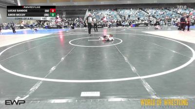 37 lbs Consi Of 8 #2 - Lucas Sandoe, Crater Mat Club vs Amos McCoy, Sanderson Wrestling Academy