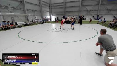 152 lbs Placement Matches (16 Team) - Ty Thrasher, Oklahoma Outlaws Blue vs Isaac Sands, West Virginia