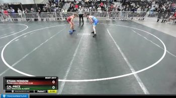 138 lbs Cons. Round 3 - Cal Price, MWC Wrestling Academy vs Ethan Monson, Young Guns Wrestling Club