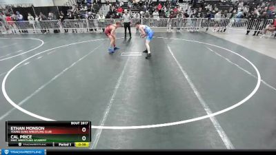 138 lbs Cons. Round 3 - Cal Price, MWC Wrestling Academy vs Ethan Monson, Young Guns Wrestling Club