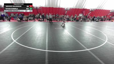 12U Boys - 98 lbs Cons. Round 2 - Ethan Suberla, Wisconsin vs Brooks Halverson, RT Elite Wrestling