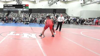 250-I lbs Quarterfinal - Joel Medina, Hamburg vs Tyriq Alpheaus, Pittston Area Middle School