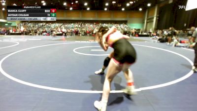 140 lbs Consi Of 16 #2 - Bianca Cluff, Wasatch vs Jaydan Colgan, Temecula Valley