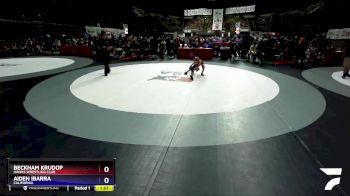 43 lbs Cons. Round 3 - Beckham Krudop, Hawks Wrestling Club vs Aiden Ibarra, California