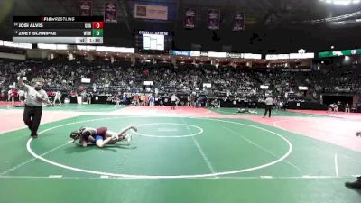 128 lbs Quarterfinal - Josi Alvis, Unattached vs Zoey Schnipke, WTW3