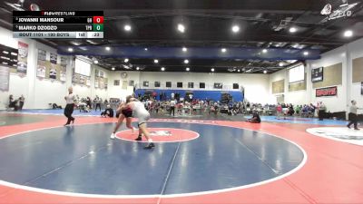 190 Boys Cons. Round 5 - Marko Dzodzo, Torrey Pines vs Jovanni Mansour, Granite Hills