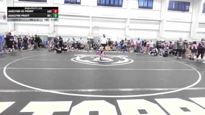 50 lbs Round Robin 3 - Adelynn Jo Perry, Lady Pitbulls-Girls vs Adalynn Pratt, WV Lunatics-Girls
