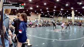140 lbs Round 2 (4 Team) - Greyce Brown, Mississippi WC vs Makenzie Shumaker, Fairly Odd Wrestlers