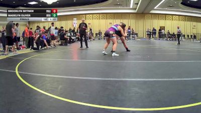165 lbs Final - Brooklyn Bittner, Project 8 WC vs Madelyn Oliver, Benjamin Brawlers