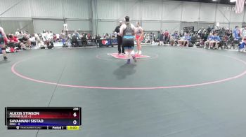 235 lbs Round 1 (8 Team) - Alexis Stinson, Missouri Blue vs Savannah Sistad, Iowa