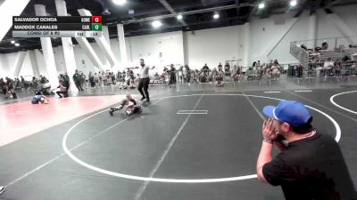 54 lbs Consi Of 8 #2 - Salvador Ochoa, Gomez Brs Gr Ac vs Maddox Canales, Carlsbad Wr Ac