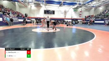 215 lbs Cons. Round 1 - Isai Brito, Kankakee vs Logan VanDuyne, Wilmington