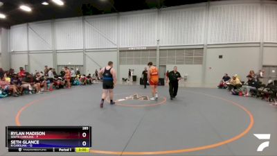 285 lbs Placement Matches (8 Team) - Rylan Madison, South Carolina vs Seth Glance, N Carolina