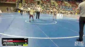 113 lbs Quarterfinals (8 Team) - Jake Mattern, E1-West Fargo Sheyenne vs David Llamas, W4-Minot