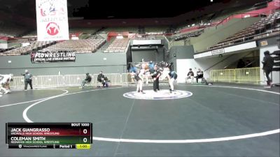 138 lbs Cons. Round 7 - Jack Giangrasso, Vacaville High School Wrestling vs Coleman Smith, Redwood High School Wrestling