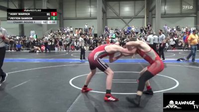 155 lbs Champ. Round 1 - Kody Wartick, Wellington vs Peyton Samson, Atwood Kids