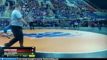 195 lbs 7th Place Match - Kaden Manske, West Fargo Sheyenne vs William Marks, Bismarck St Mary`s