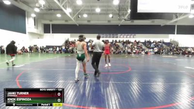 120 lbs Cons. Round 4 - Knox Espinoza, LB Poly vs Jahki Turner, Etiwanda