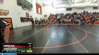 98 lbs Champ. Round 1 - Kaesen Buskohl, Riverton Middle School vs Landon Asay, Lovell Middle School