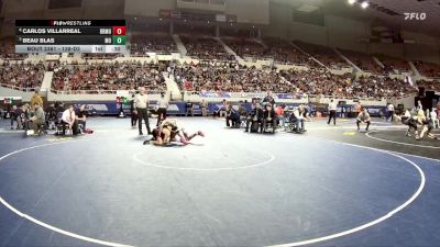 138-D2 3rd Place Match - Beau Blas, Mountain View (Marana) High School vs Carlos Villarreal, Bradshaw Mountain