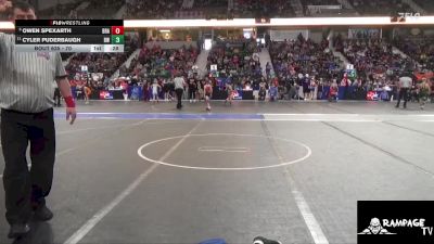 70 lbs Quarterfinal - Owen Spexarth, Brawlers vs Cyler Puderbaugh, Bobcat WC